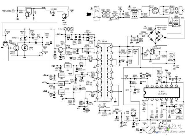 tcl电视机开关电源电路图大全典型tcl王牌彩电开关电源电路详解电视机