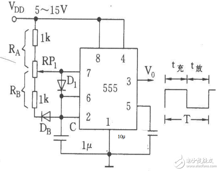 555定时器产生方波原理（五款555定时器产生方波的电路详解）